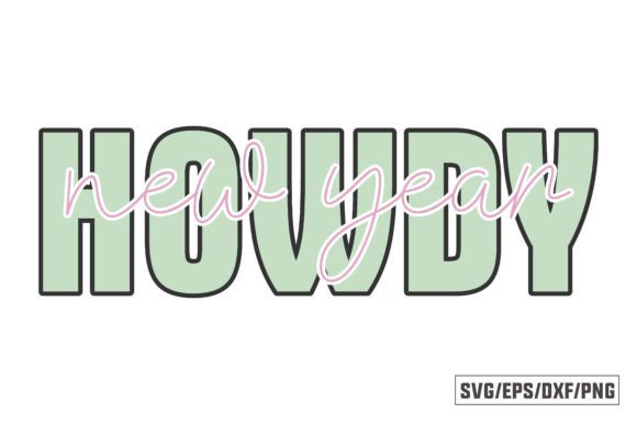 Howdy New Year Sticker