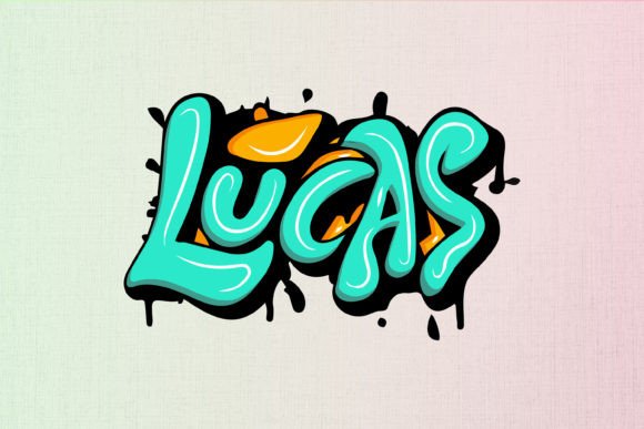 Lucas: Graffiti Lettering for Embroidery