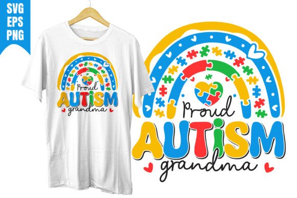 Proud Autism Grandma Autism Day Aware
