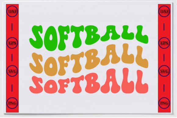 Softball Unique Retro T-shirt Design
